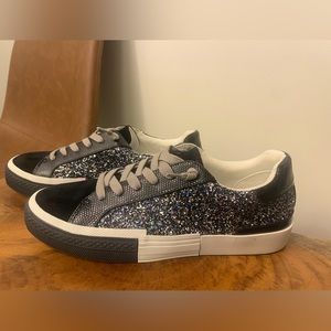 Black & Glitter Sneakers
